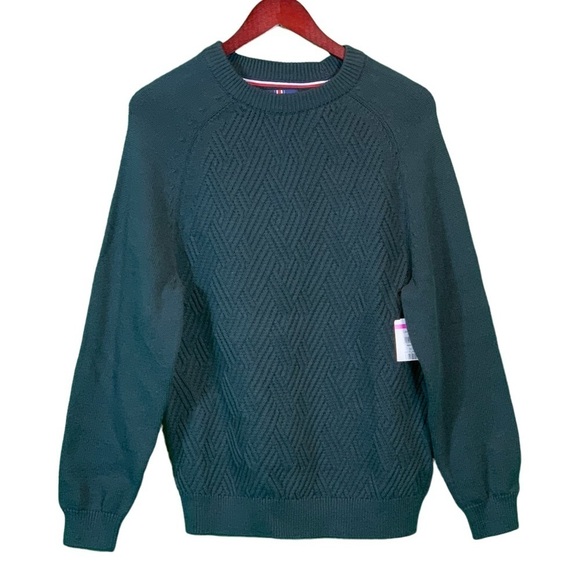 Soul of London Other - NWT Soul of London Men's Navy Blue 100% Cotton Cable Knit Sweater - Large
